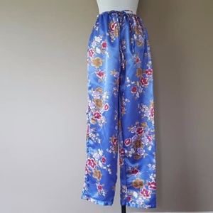 Sleep Pants Large Blue Floral Malibu Dan